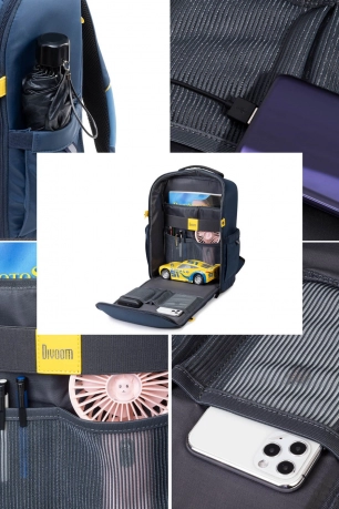 Backpack S Mavi Ledli Ekran App Kontrollü Akıllı Sırt Çanta